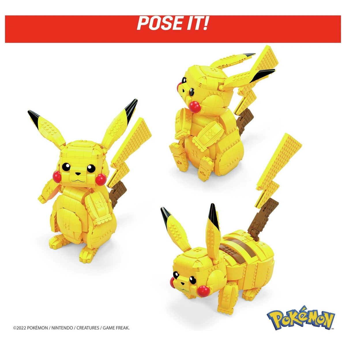 Mega Pokémon Jumbo Pikachu Building Set.