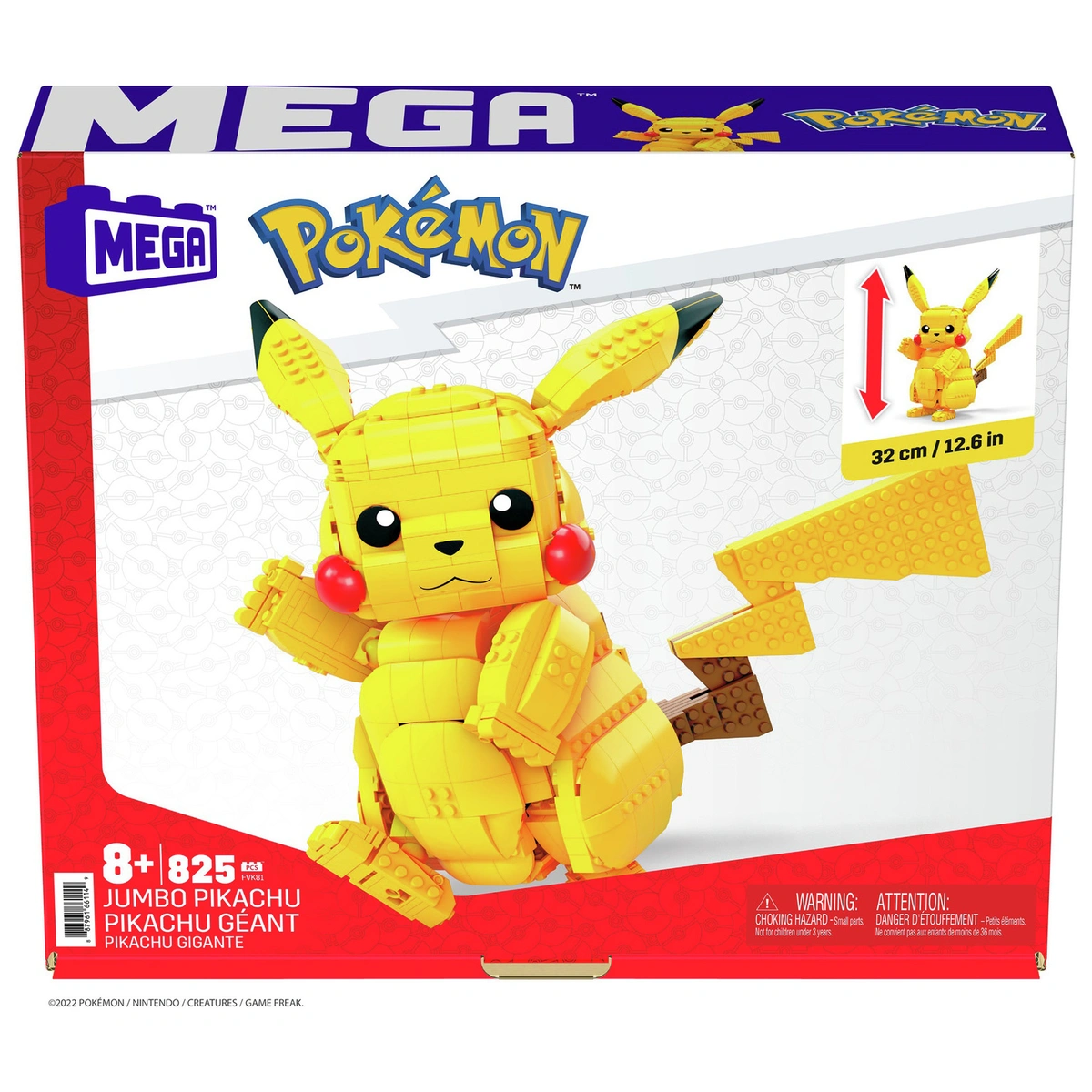 Mega Pokémon Jumbo Pikachu Building Set.