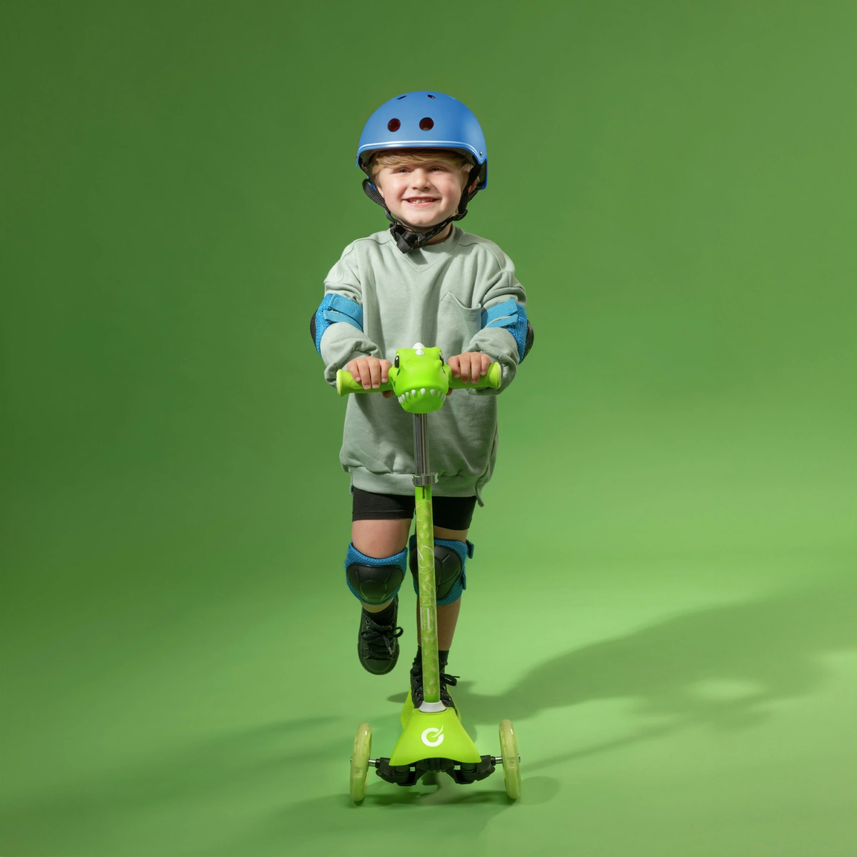 EVO Dino Mini Cruiser 3 Wheel Scooter - Green