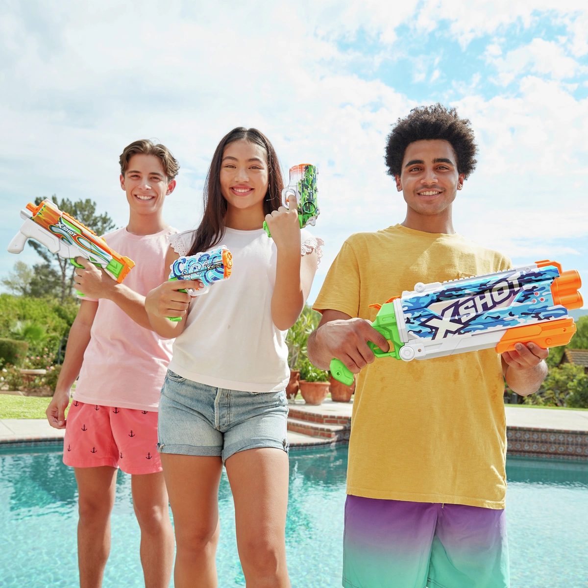 ZURU X-Shot Water Fast-Fill Skins Hyperload Water Blaster