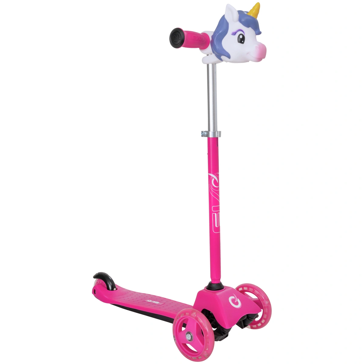 EVO Unicorn Mini Cruiser 3 Wheel Scooter - Pink