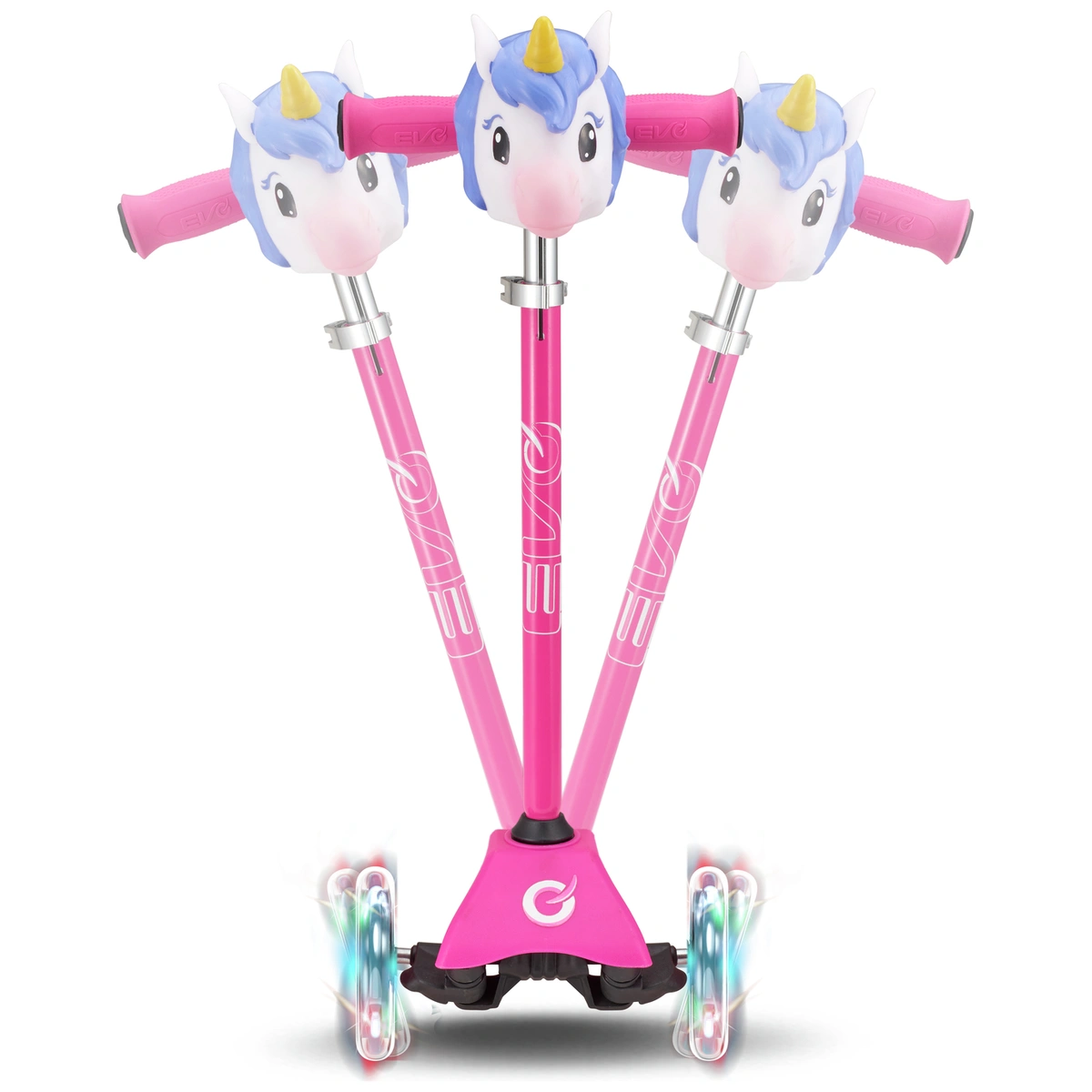 EVO Unicorn Mini Cruiser 3 Wheel Scooter - Pink