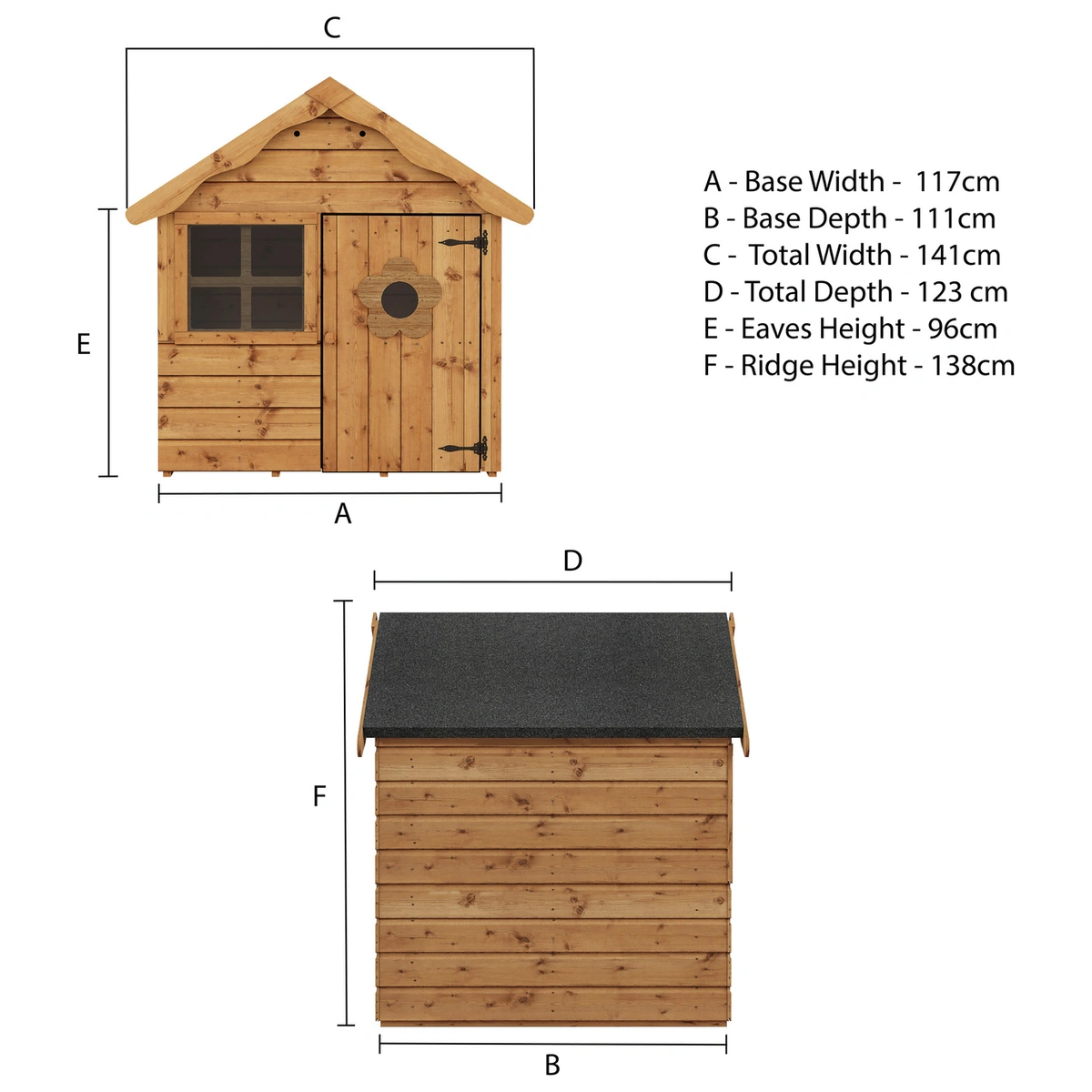 Mercia Snug Wooden Playhouse