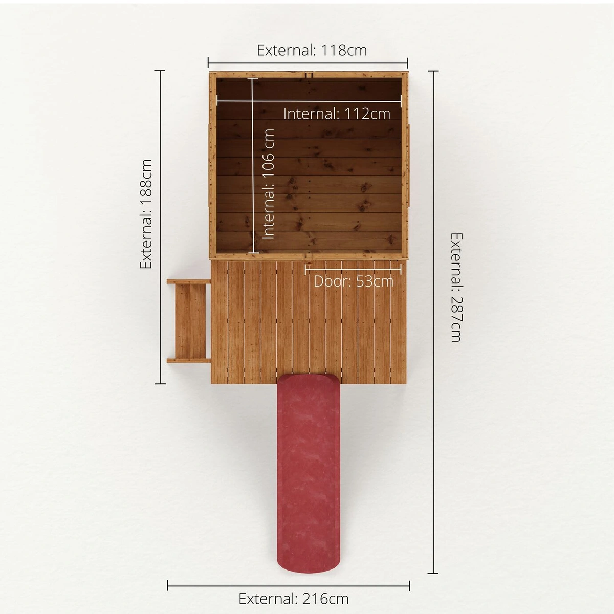Mercia Snug Wooden Playhouse with Tower and Slide