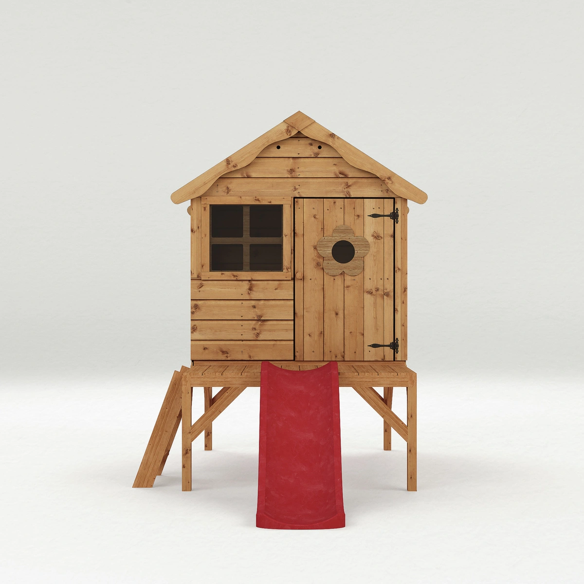 Mercia Snug Wooden Playhouse with Tower and Slide