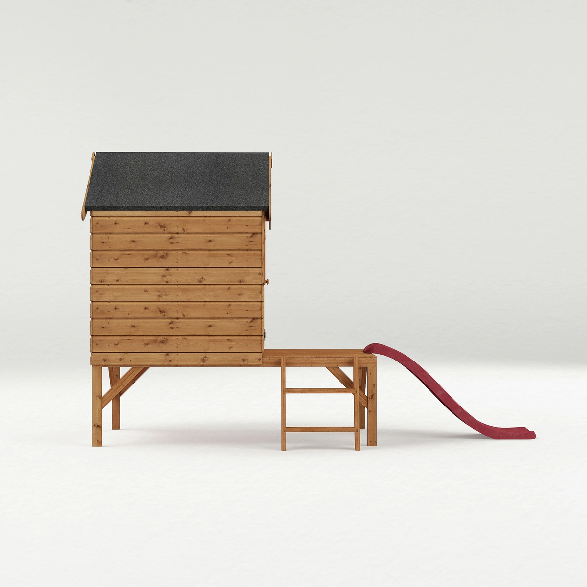 Mercia Snug Wooden Playhouse with Tower and Slide