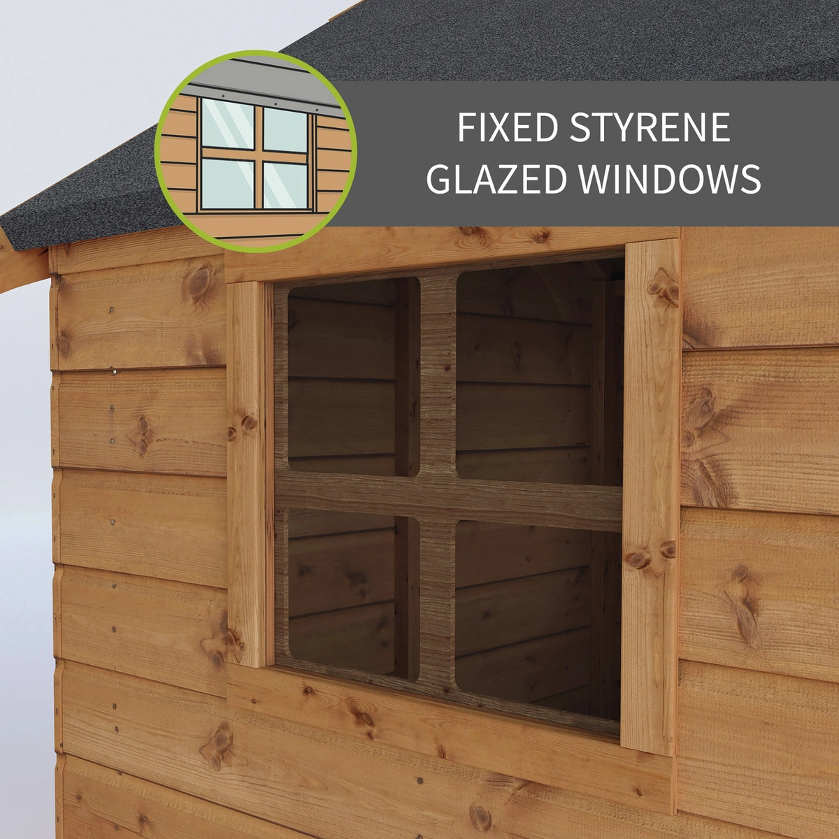 Mercia Snug Wooden Playhouse with Tower and Slide