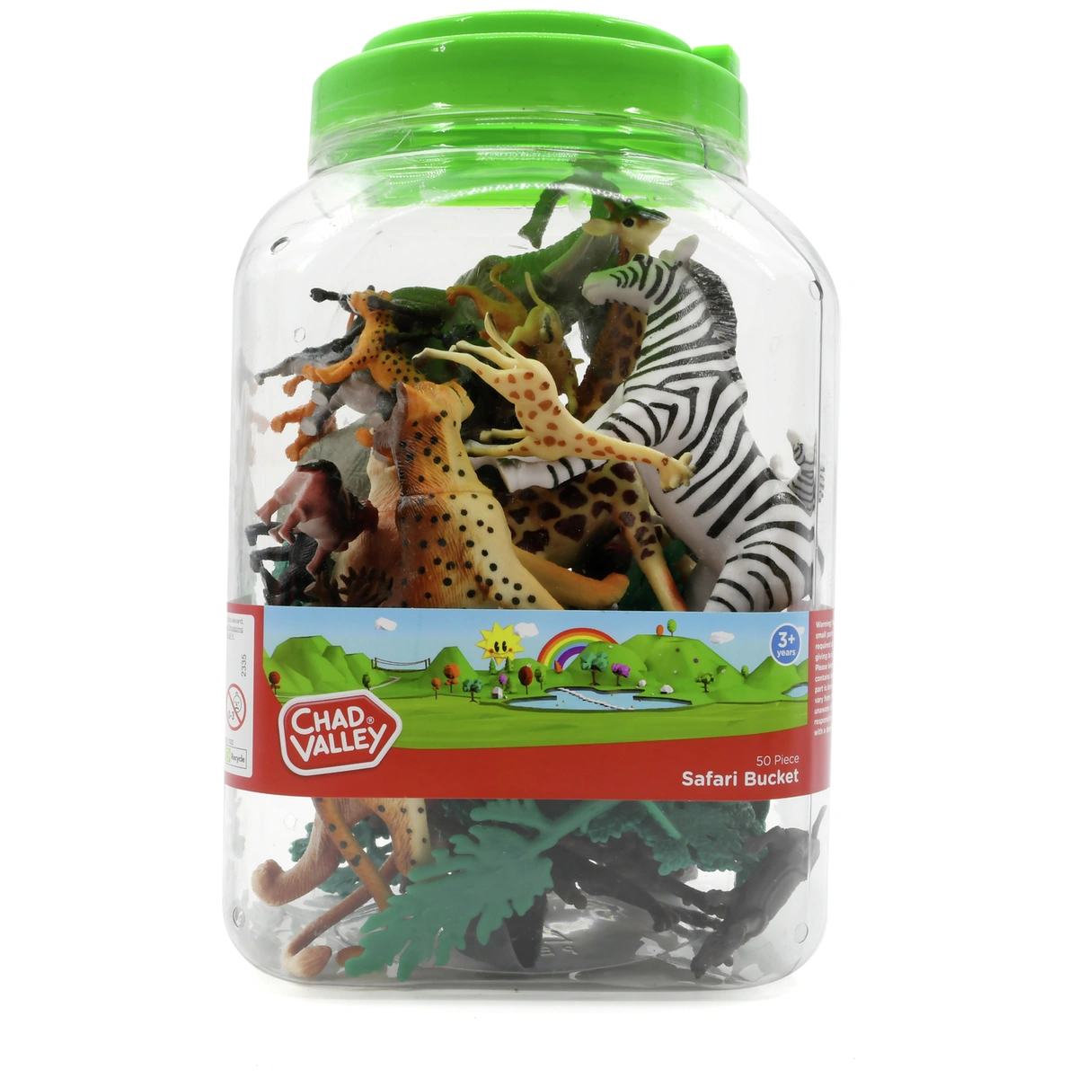 Chad Valley Safari Toy Animals Bucket-50 Pieces