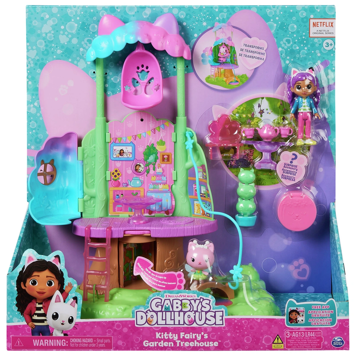 Gabby's Dollhouse Fairy Garden Treehouse Playset
