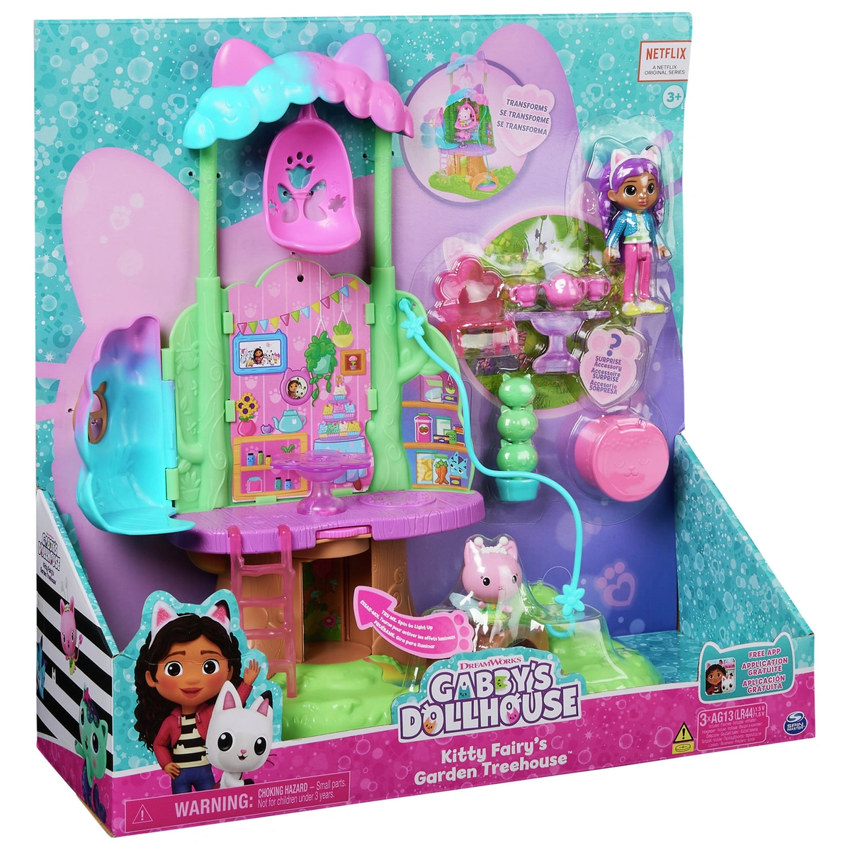 Gabby's Dollhouse Fairy Garden Treehouse Playset