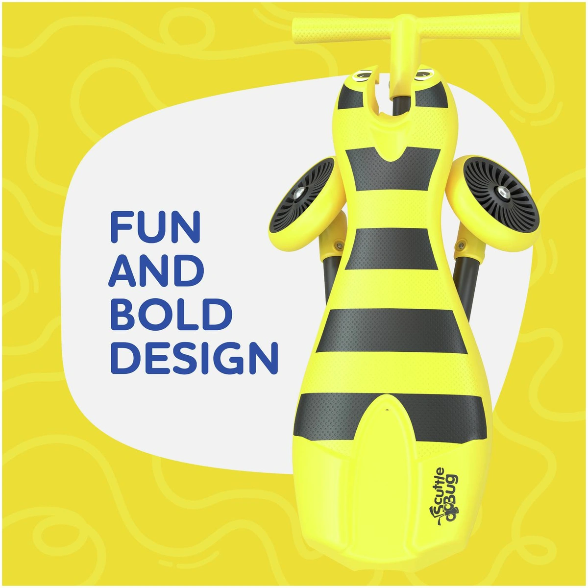 Scuttlebug Bumble Ride On – Yellow and Black