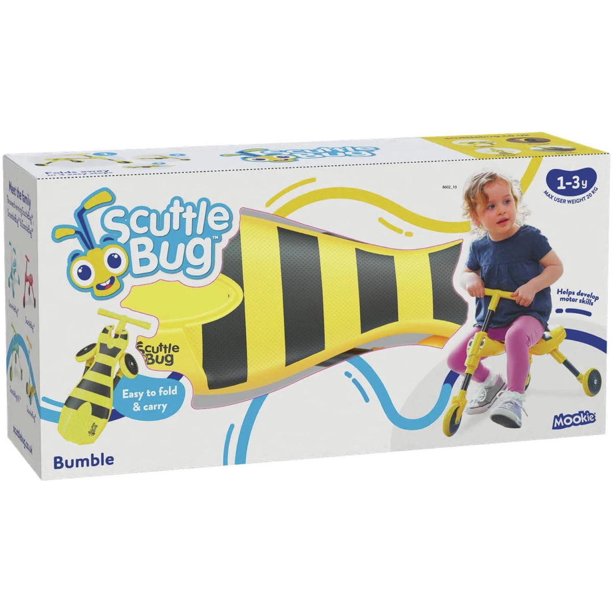 Scuttlebug Bumble Ride On – Yellow and Black
