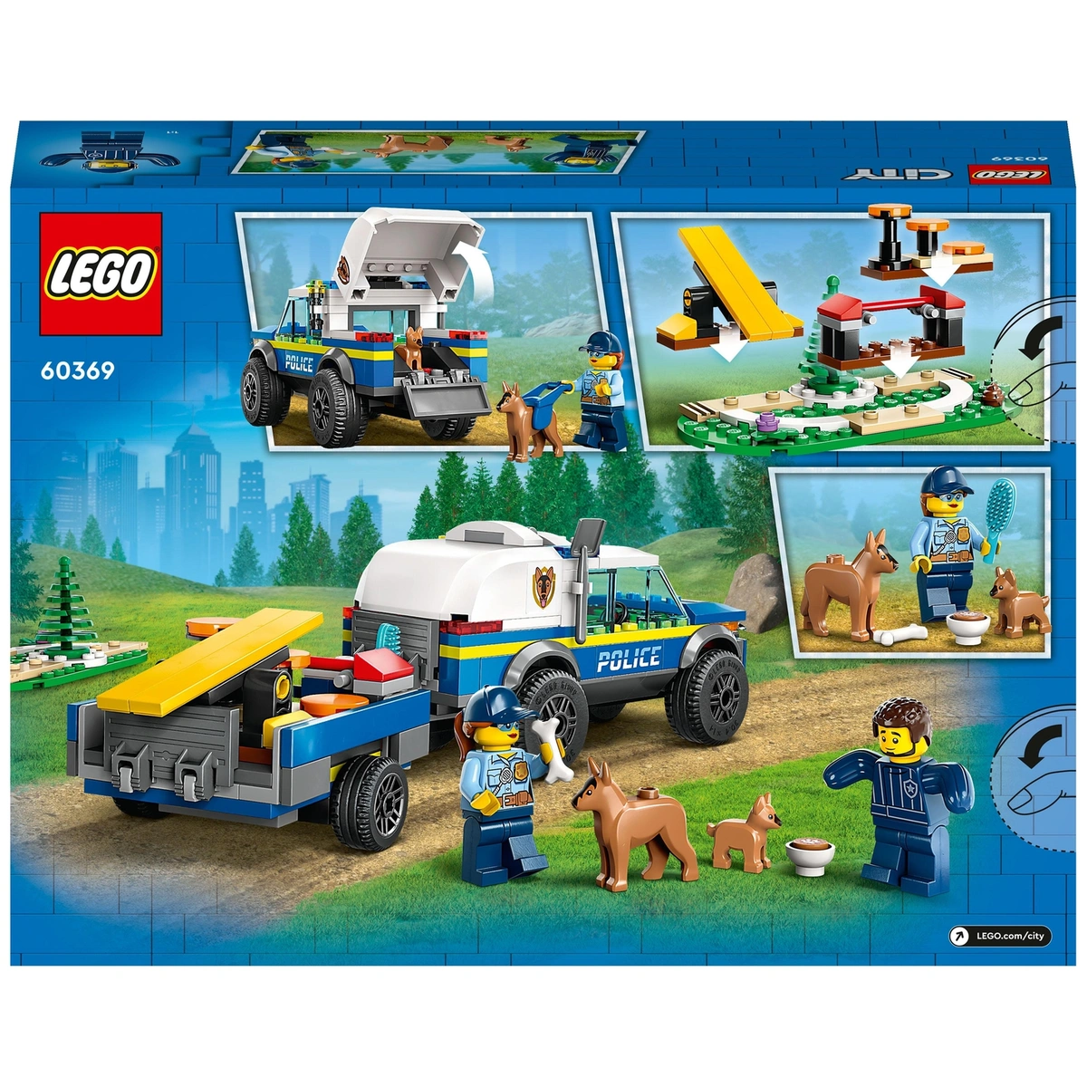 LEGO City Mobile Police Dog Training Set with Toy Car 60369