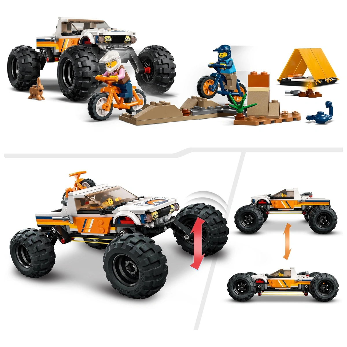 LEGO City 4x4 Off-Roader Adventures Monster Truck Toy 60387