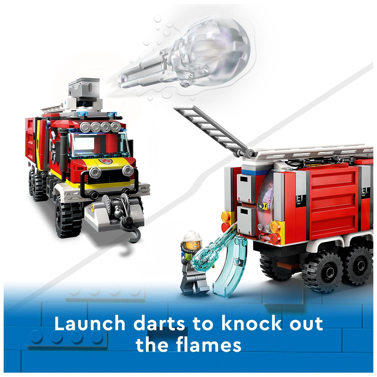 LEGO City Fire Command Unit Set with Fire Engine Toy 60374