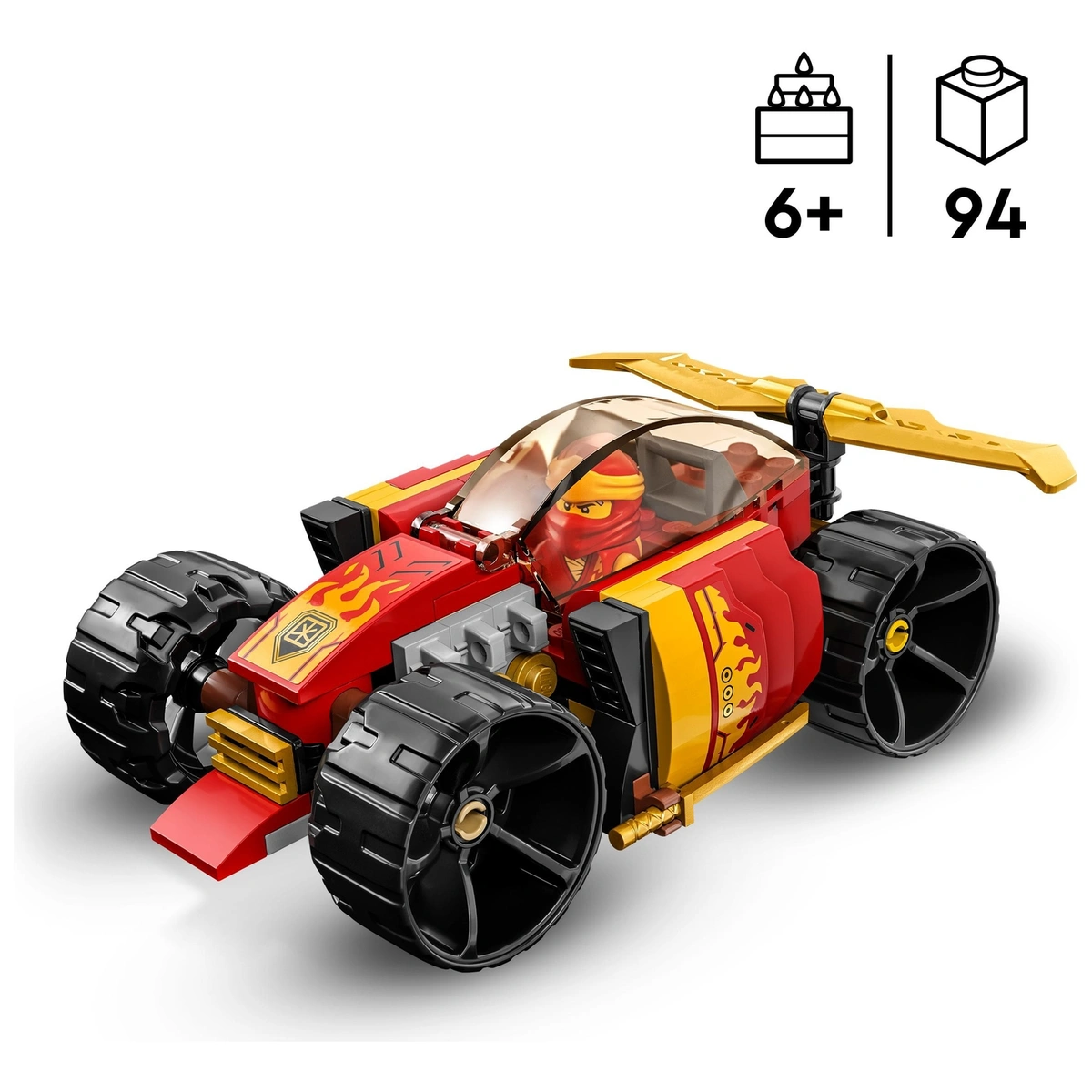 LEGO NINJAGO Kai's Ninja Race Car EVO Toy Building Set 71780