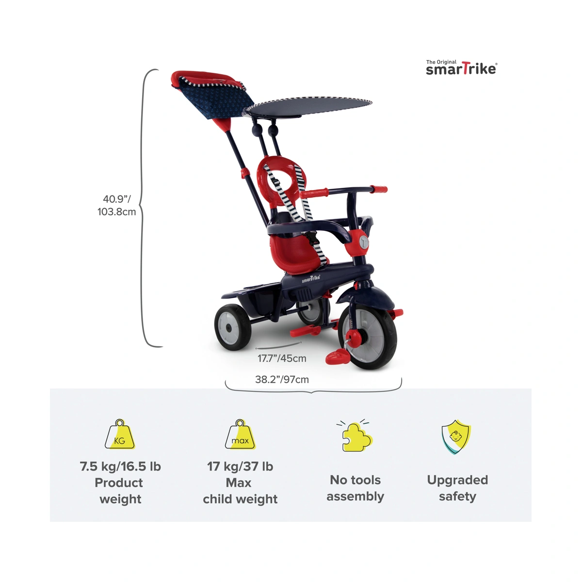 SmarTrike Vanilla 4 in 1 Trike - Navy