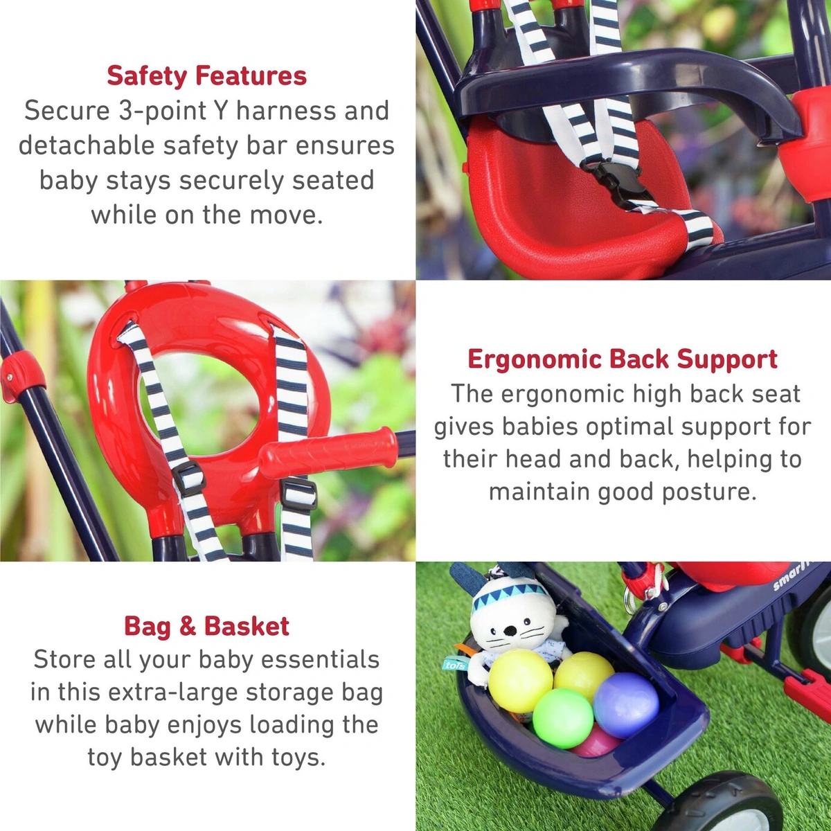 SmarTrike Vanilla 4 in 1 Trike - Navy