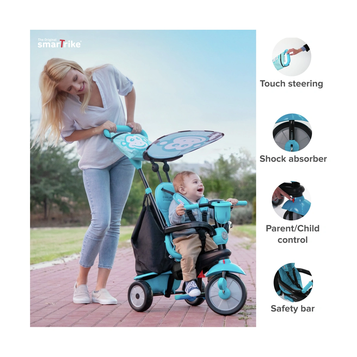 SmarTrike Safari Premium 4-in-1 Toddler Trike - Blue