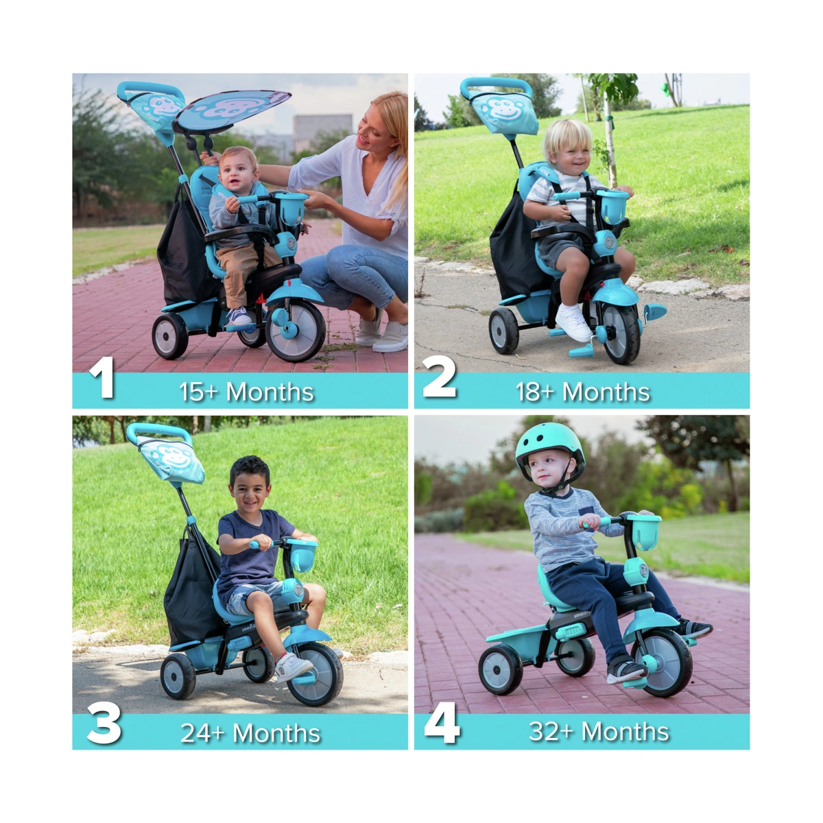 SmarTrike Safari Premium 4-in-1 Toddler Trike - Blue