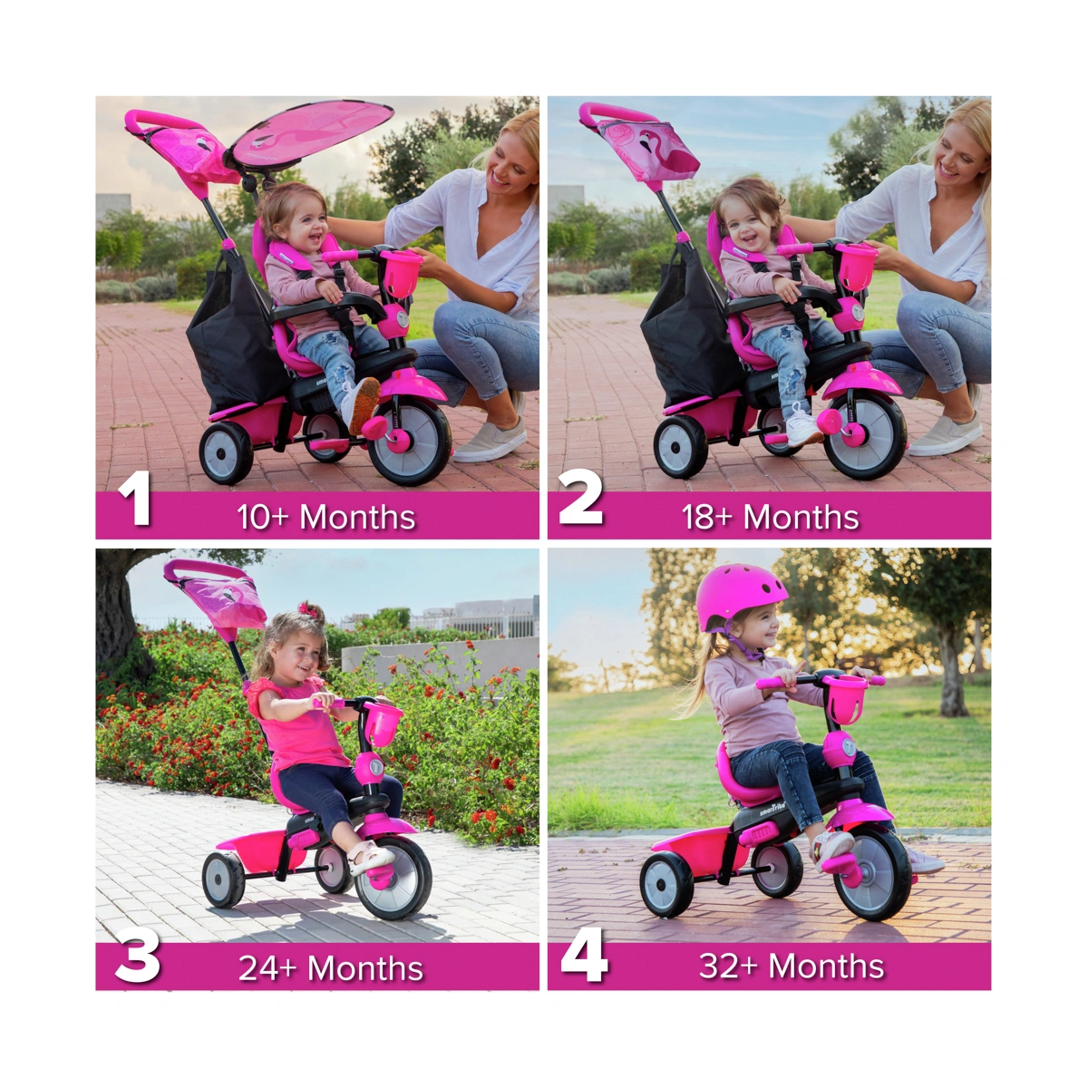 SmarTrike Safari Premium 4-in-1 Toddler Trike - Pink