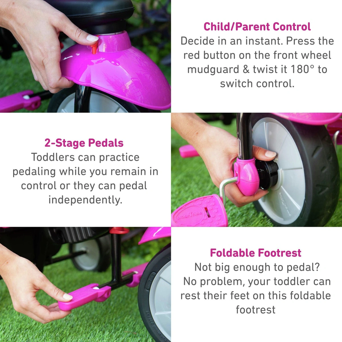 SmarTrike Safari Premium 4-in-1 Toddler Trike - Pink