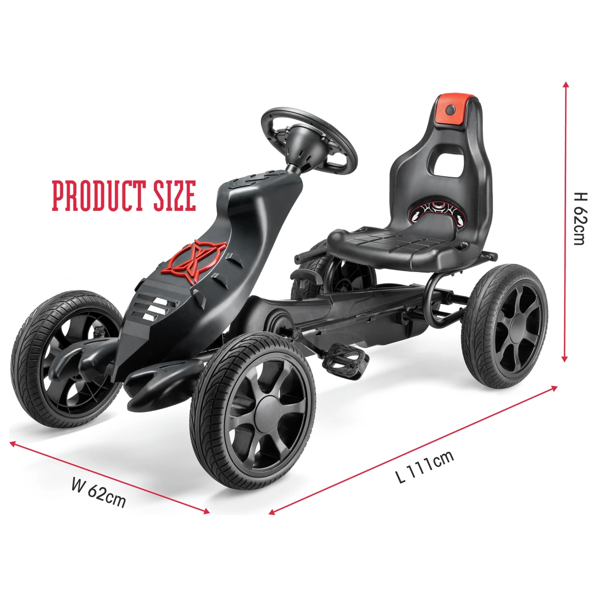 Xootz Venom Go Kart Pedal Ride-On