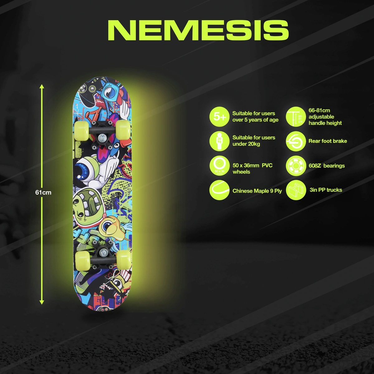 Evo Nemesis 24" Skateboard