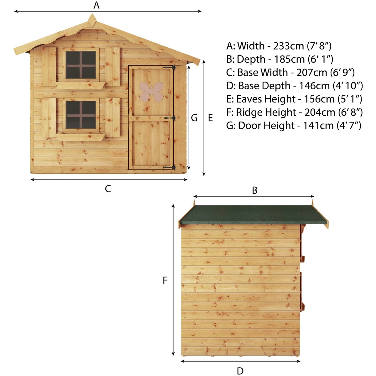 Mercia Garden Products Double Storey Snowdrop Playhouse