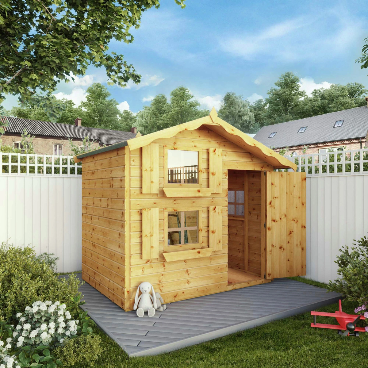 Mercia Garden Products Double Storey Snowdrop Playhouse