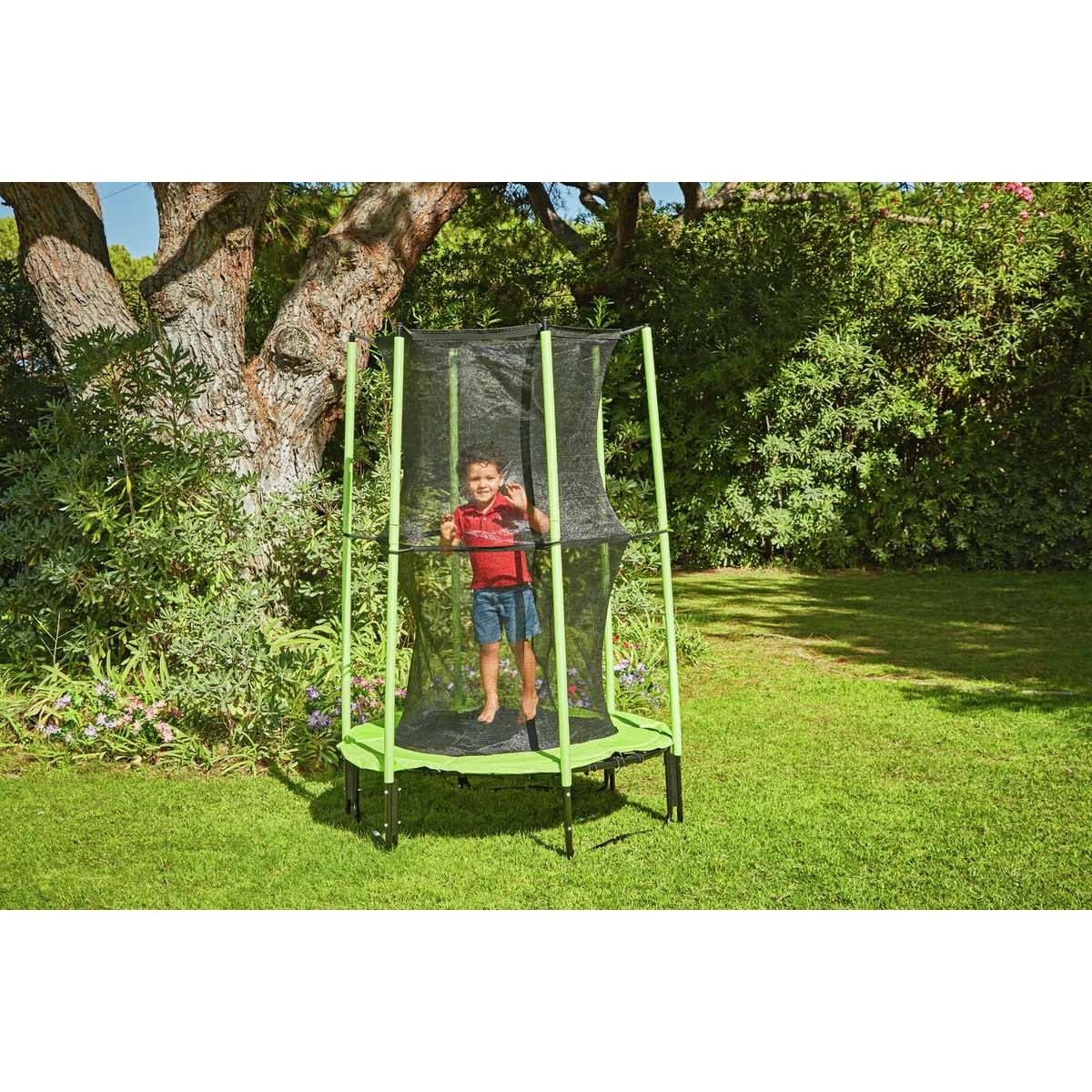 Chad Valley My First 4ft Outdoor Kids Trampoline & Enclosure