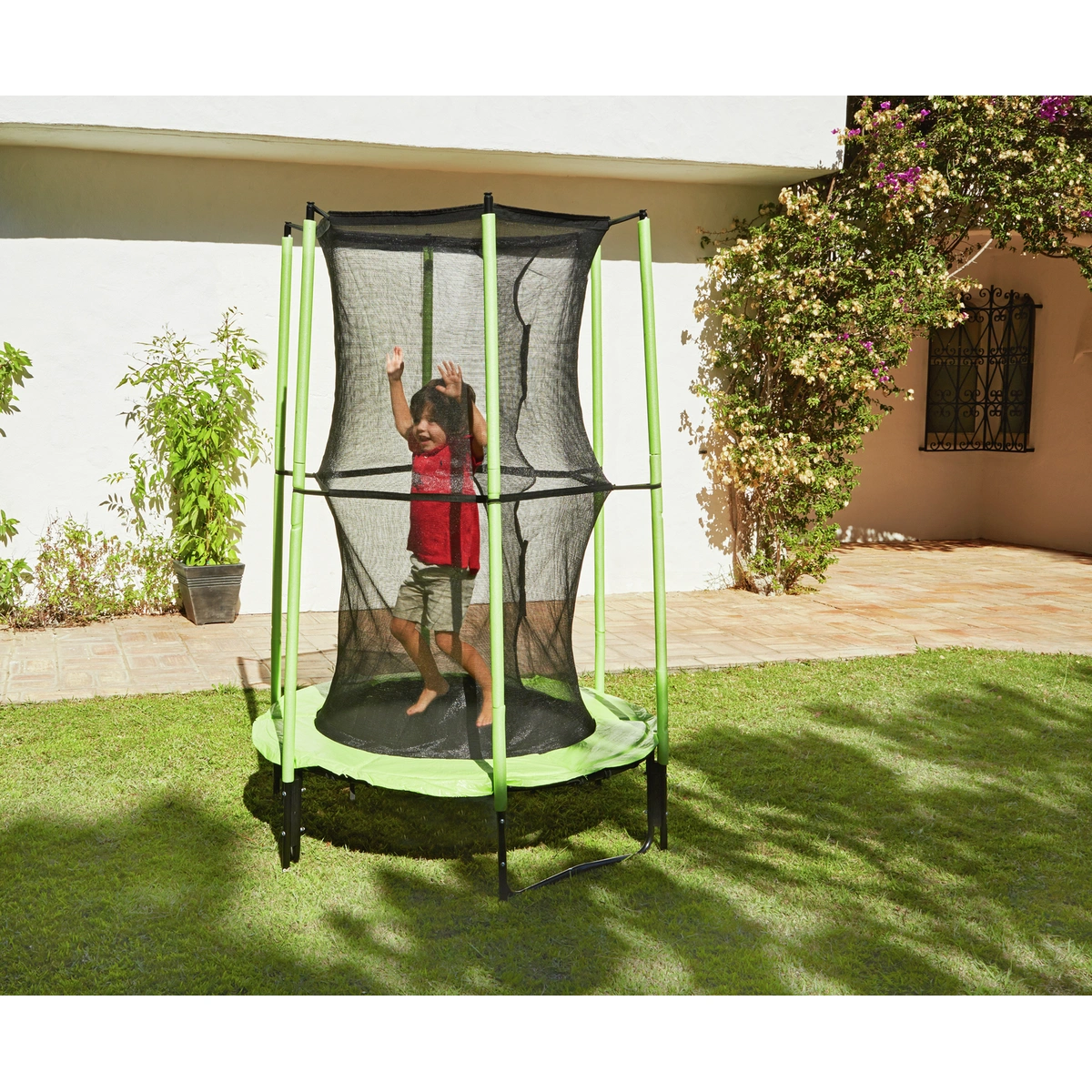 Chad Valley My First 4ft Outdoor Kids Trampoline & Enclosure