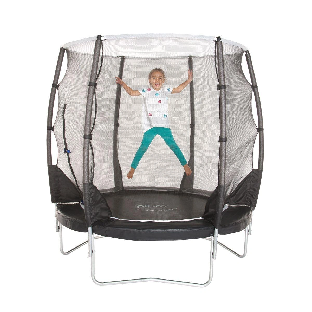 Plum Magnitude 6ft Outdoor Kids Trampoline with Enclosure