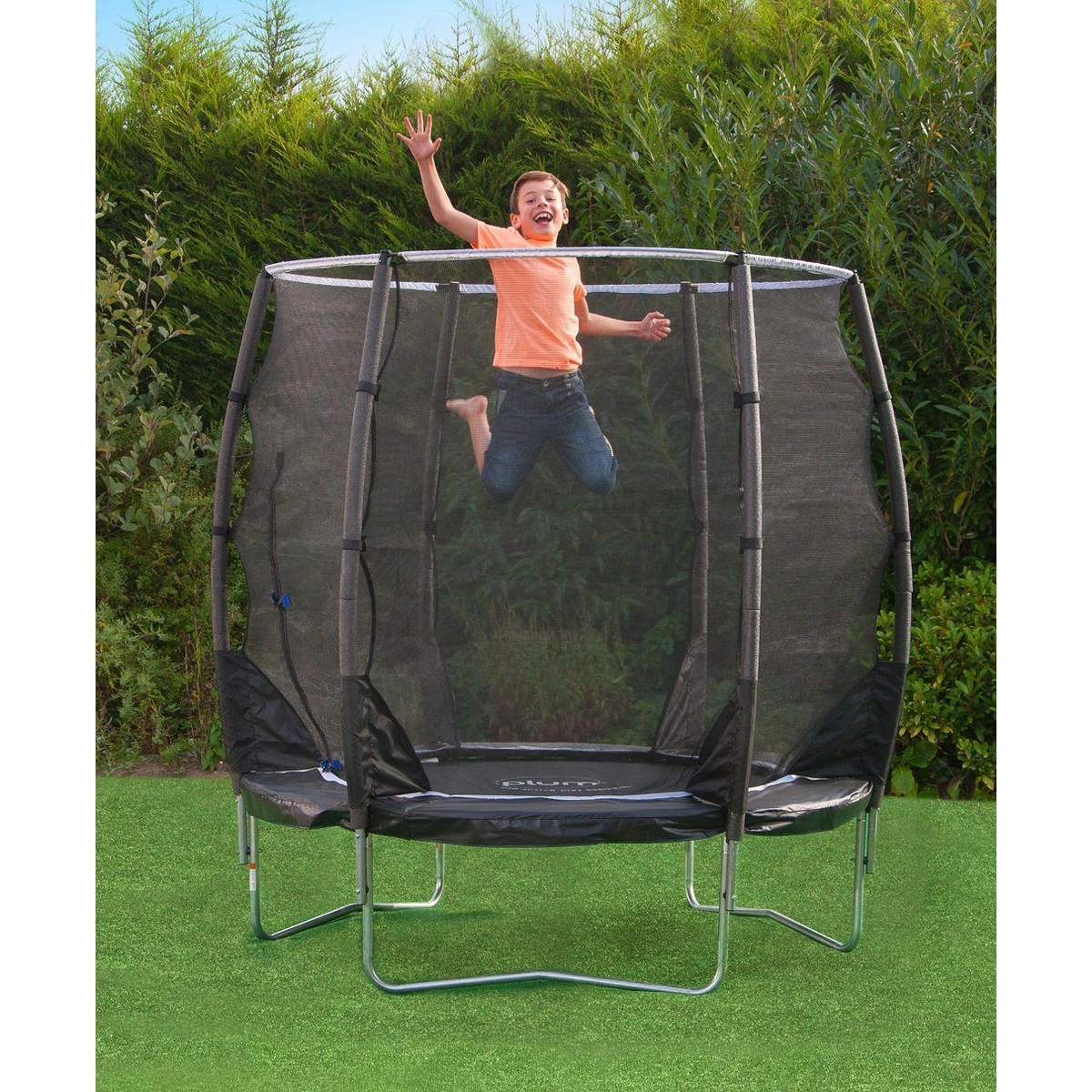 Plum Magnitude 6ft Outdoor Kids Trampoline with Enclosure