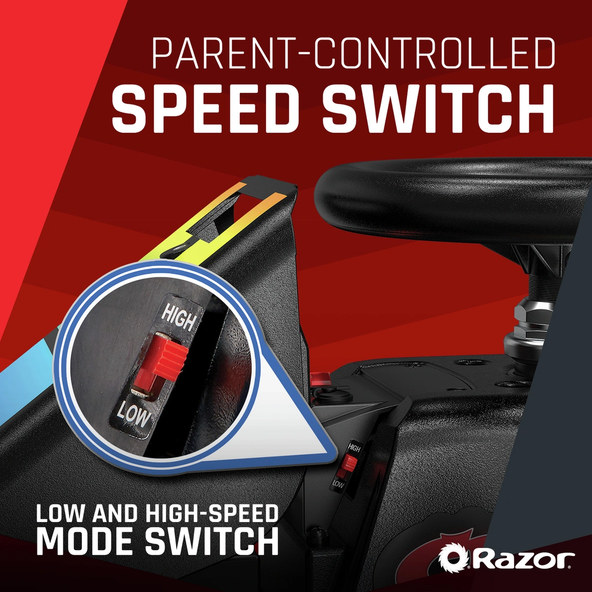 Razor Crazy Cart Shift Lightshow Ride-On