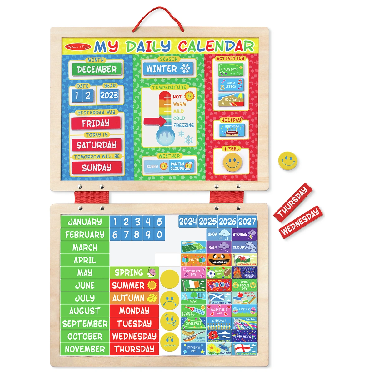 Melissa & Doug My First Daily Magnetic Calendar