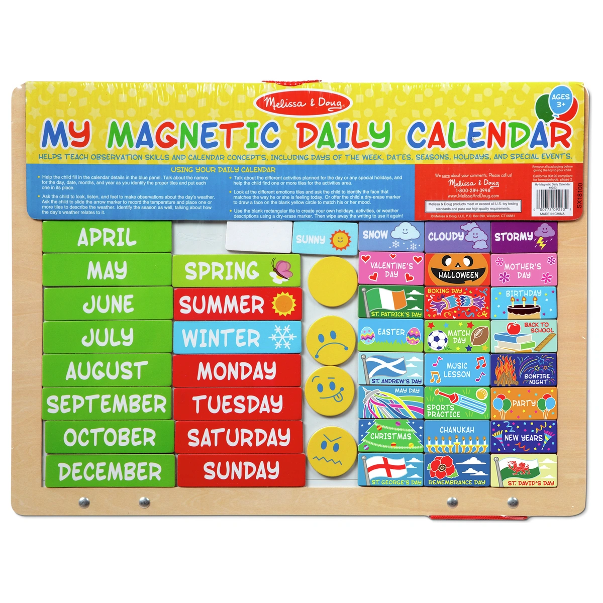 Melissa & Doug My First Daily Magnetic Calendar