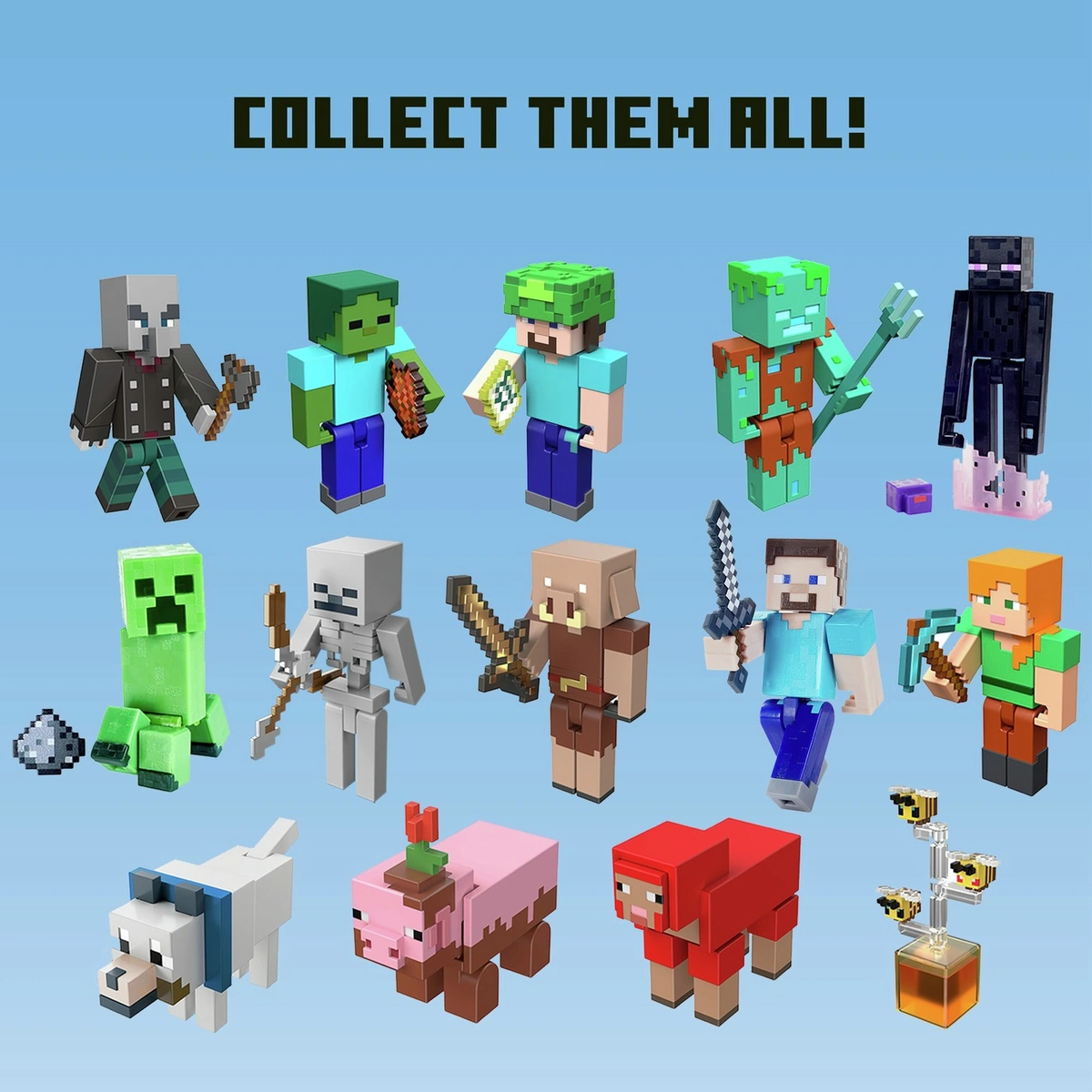 Minecraft Character Figure Assortment