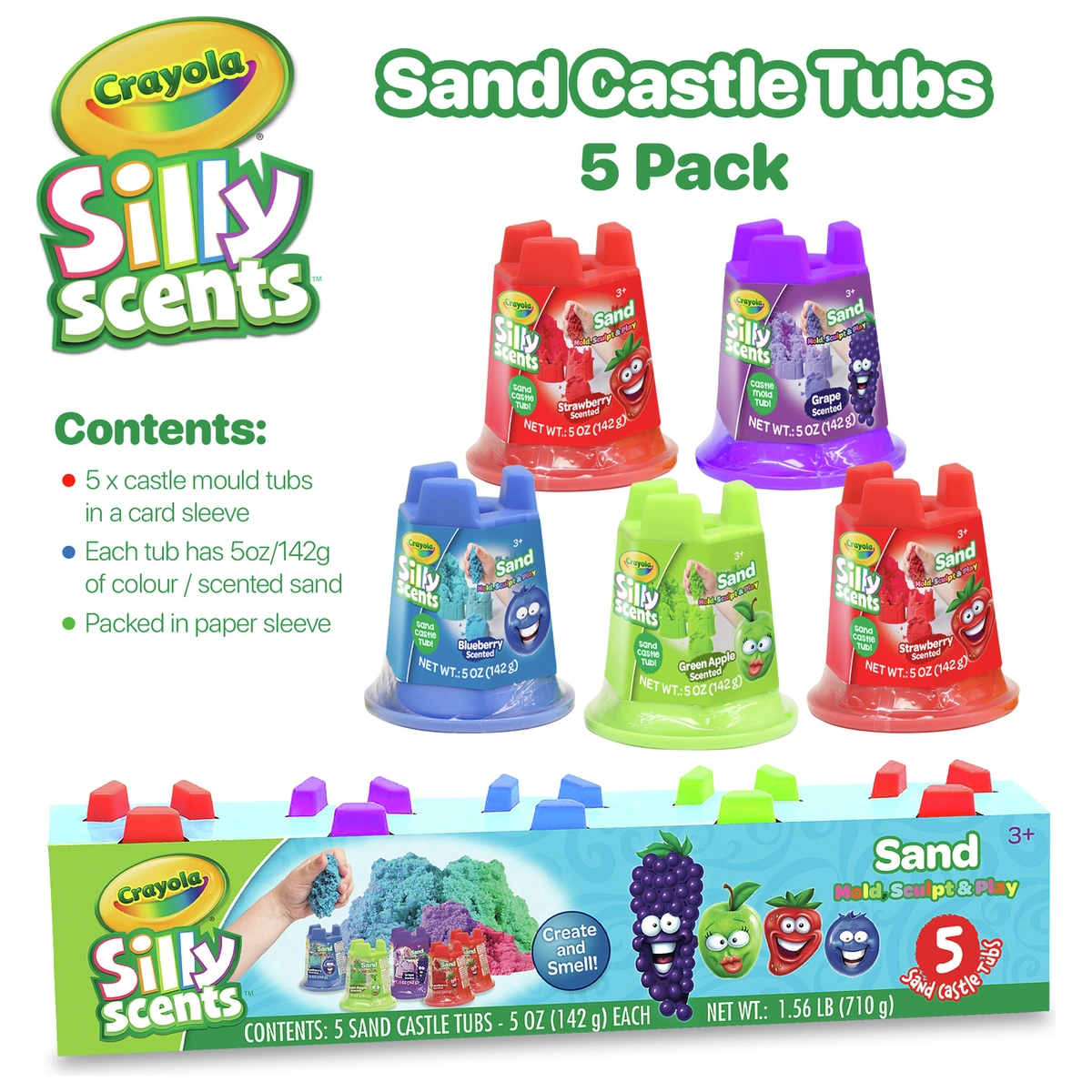 Crayola Silly Scents Sand Castle 50Z Pack