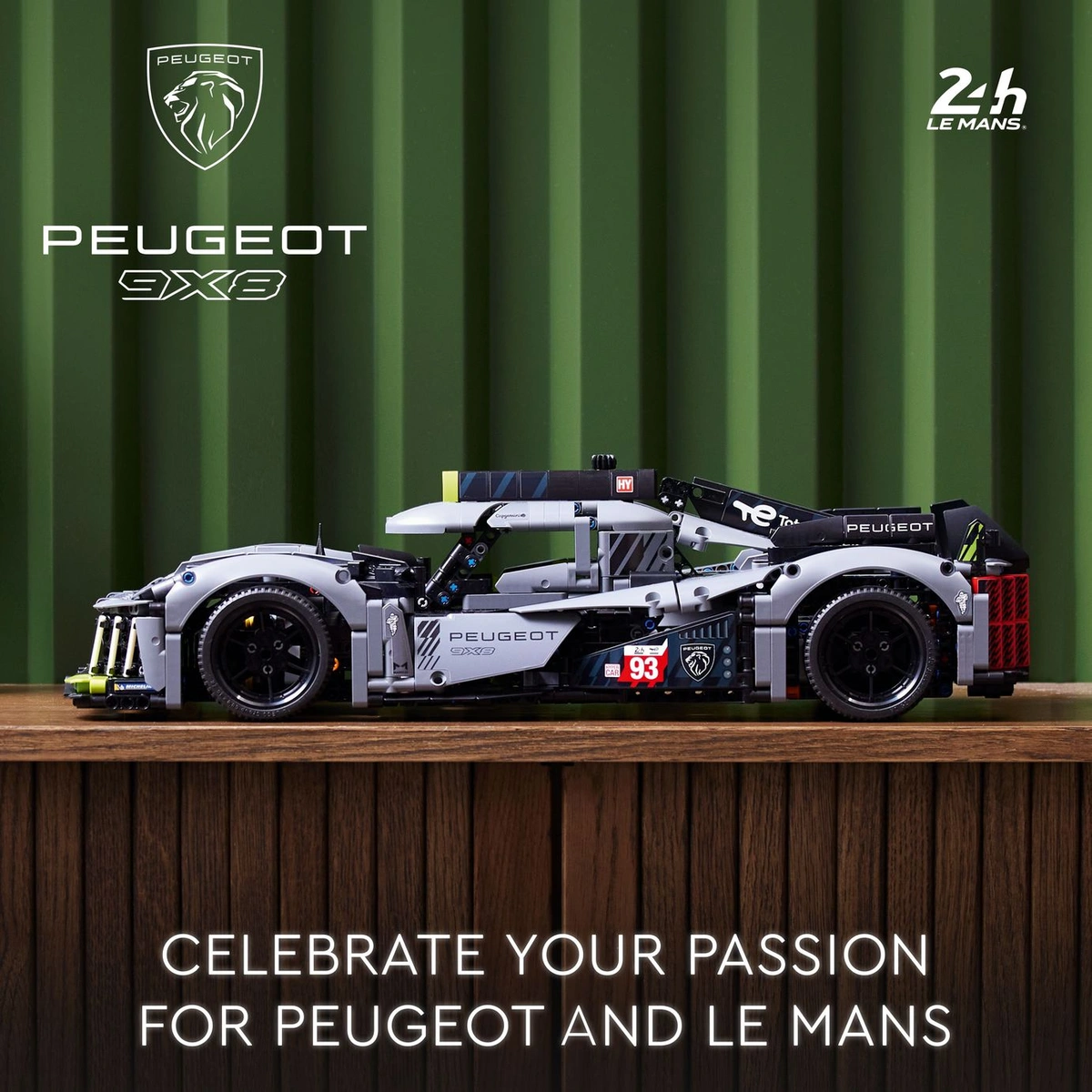 LEGO Technic PEUGEOT 9X8 24H Le Mans Hybrid Hypercar 42156