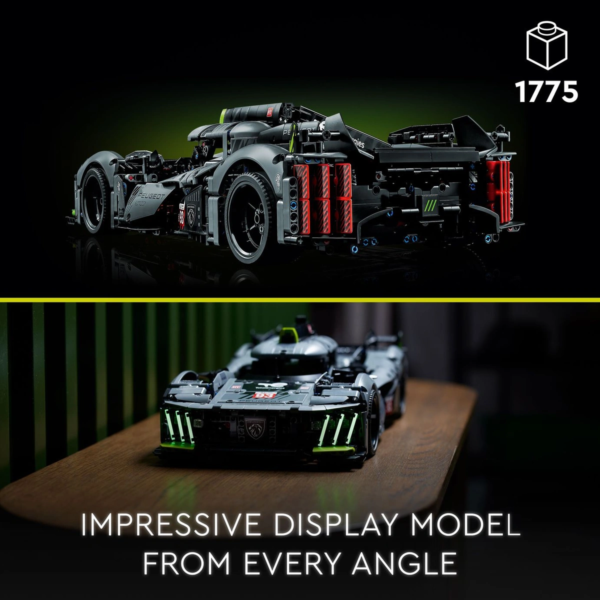 LEGO Technic PEUGEOT 9X8 24H Le Mans Hybrid Hypercar 42156