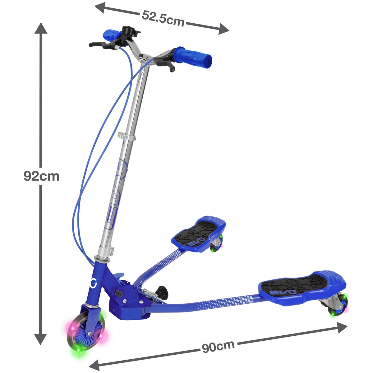 EVO Light Up V-Flex Foldable Scooter - Blue