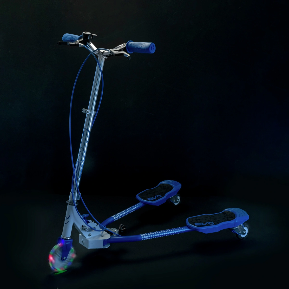 EVO Light Up V-Flex Foldable Scooter - Blue