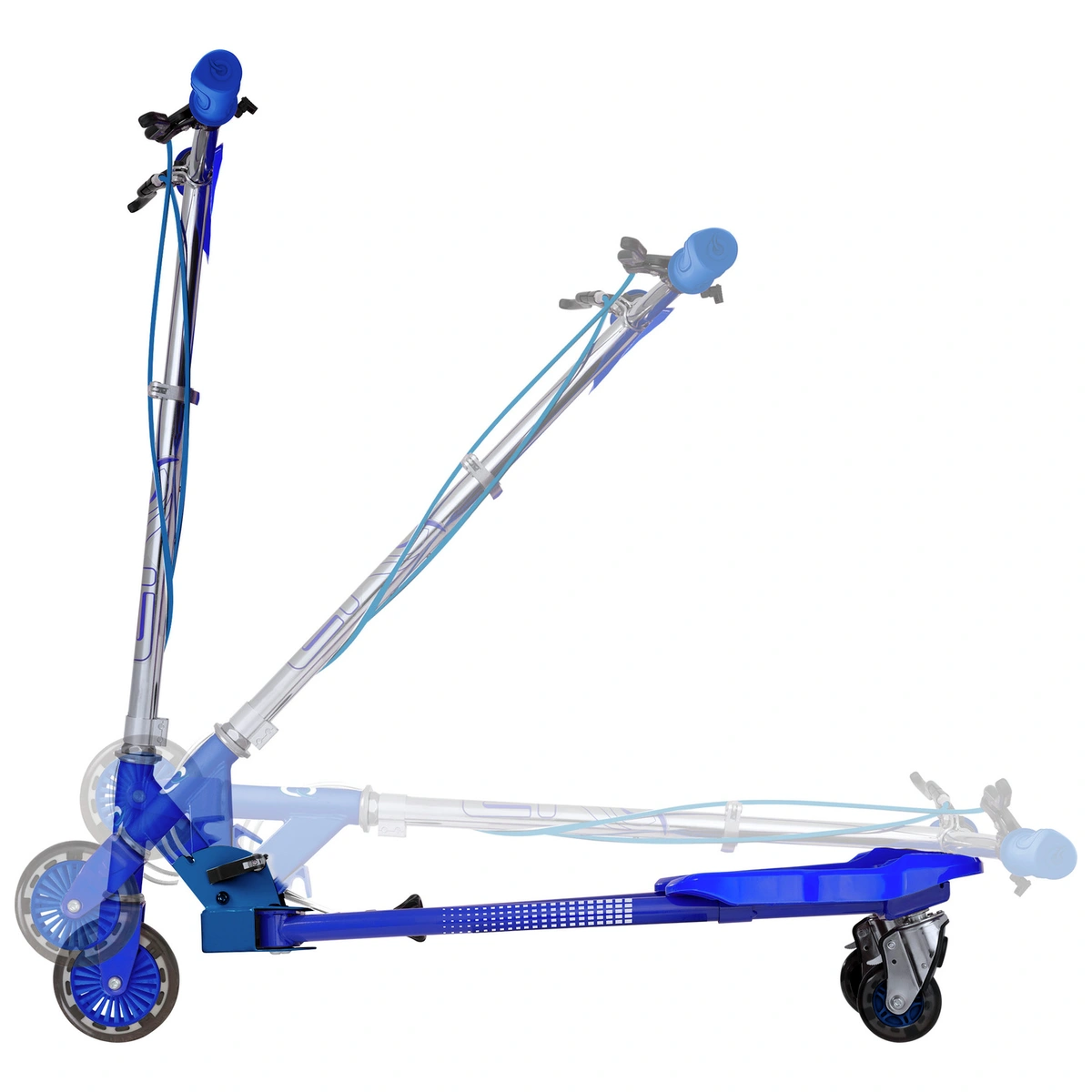 EVO Light Up V-Flex Foldable Scooter - Blue