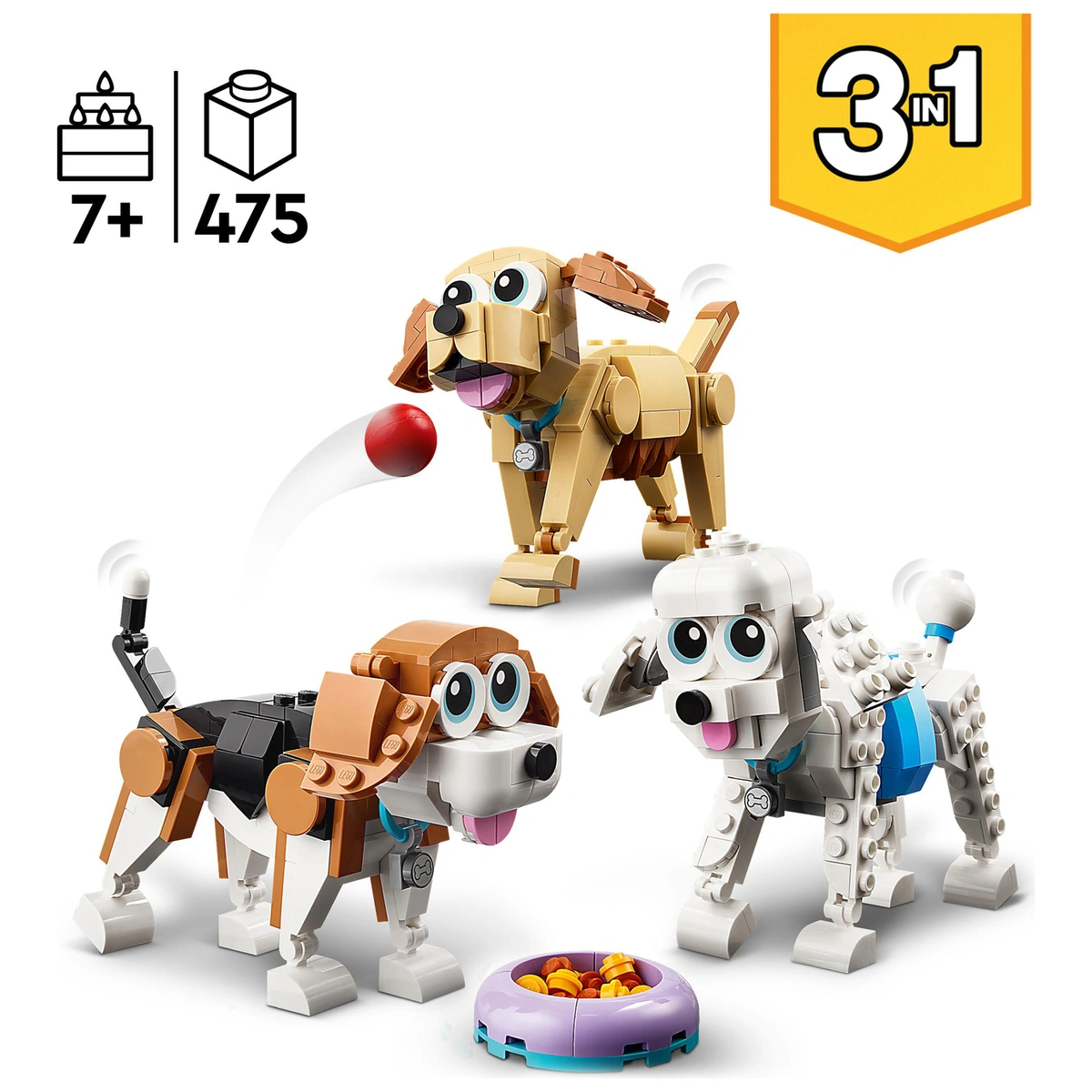 LEGO Creator 3 in 1 Adorable Dogs Animal Figures Toys 31137