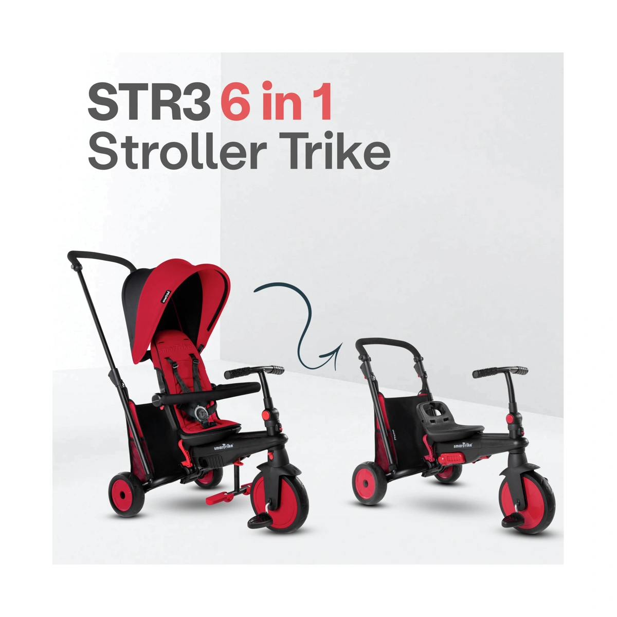 SmarTrike STR3 Plus 6 in 1 Folding Stroller Trike