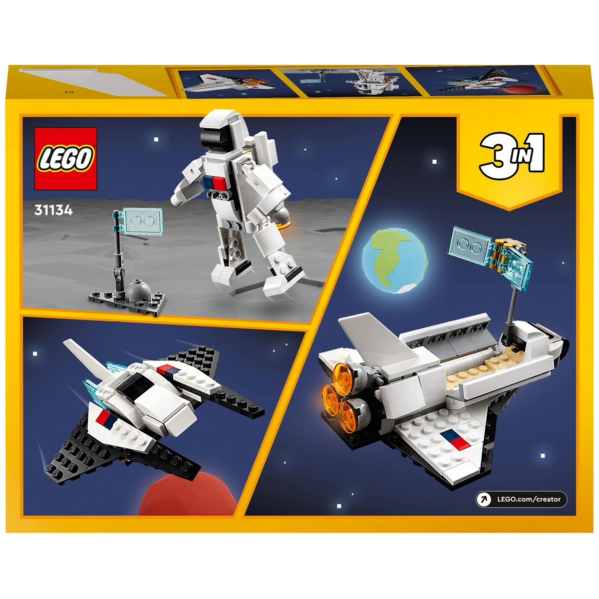 LEGO Creator 3 in 1 Space Shuttle & Spaceship Toys 31134
