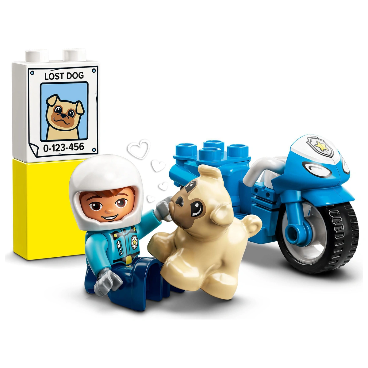 LEGO DUPLO Rescue Police Motorcycle Toy for Toddlers 10967