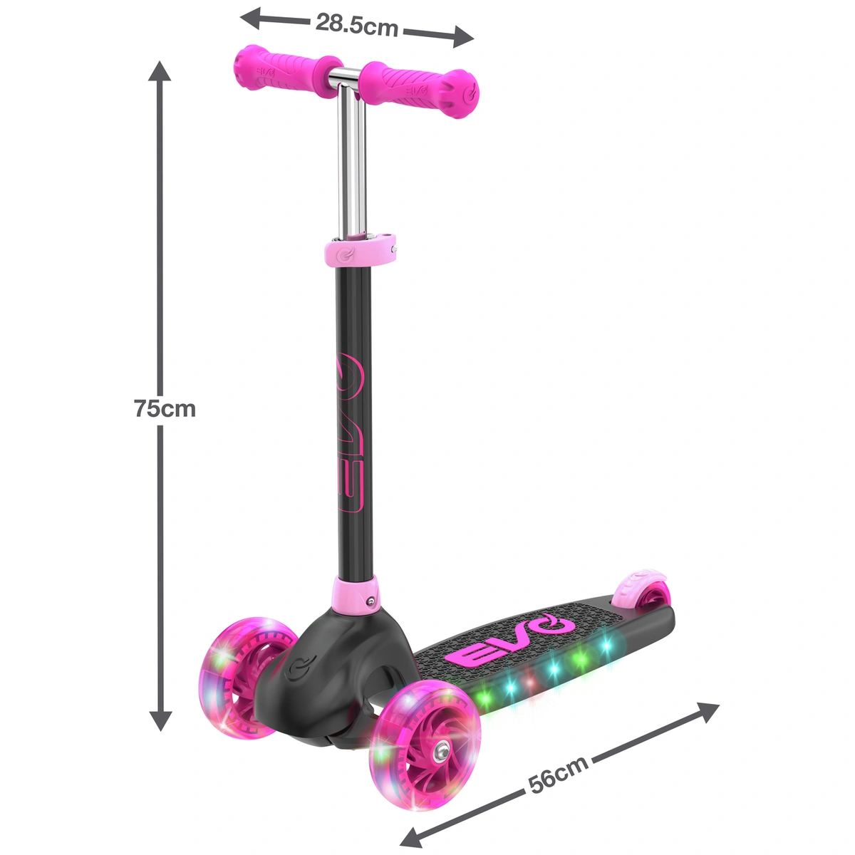 Evo Eclipse Kids 3 Wheel Scooter - Pink