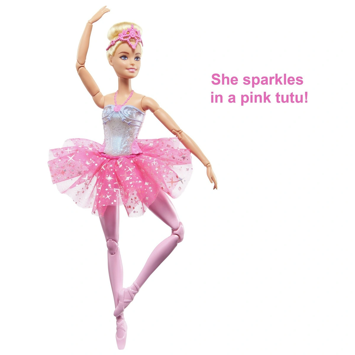 Barbie Twinkle Lights Feature Ballerina Doll - 29cm